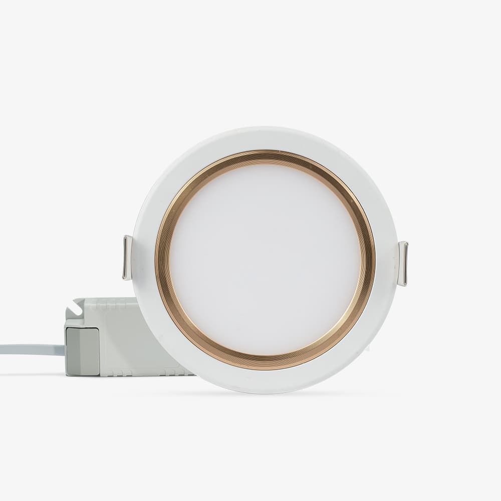 Đèn LED Panel tròn PT05.V2 110/10W 3000K viền vàng