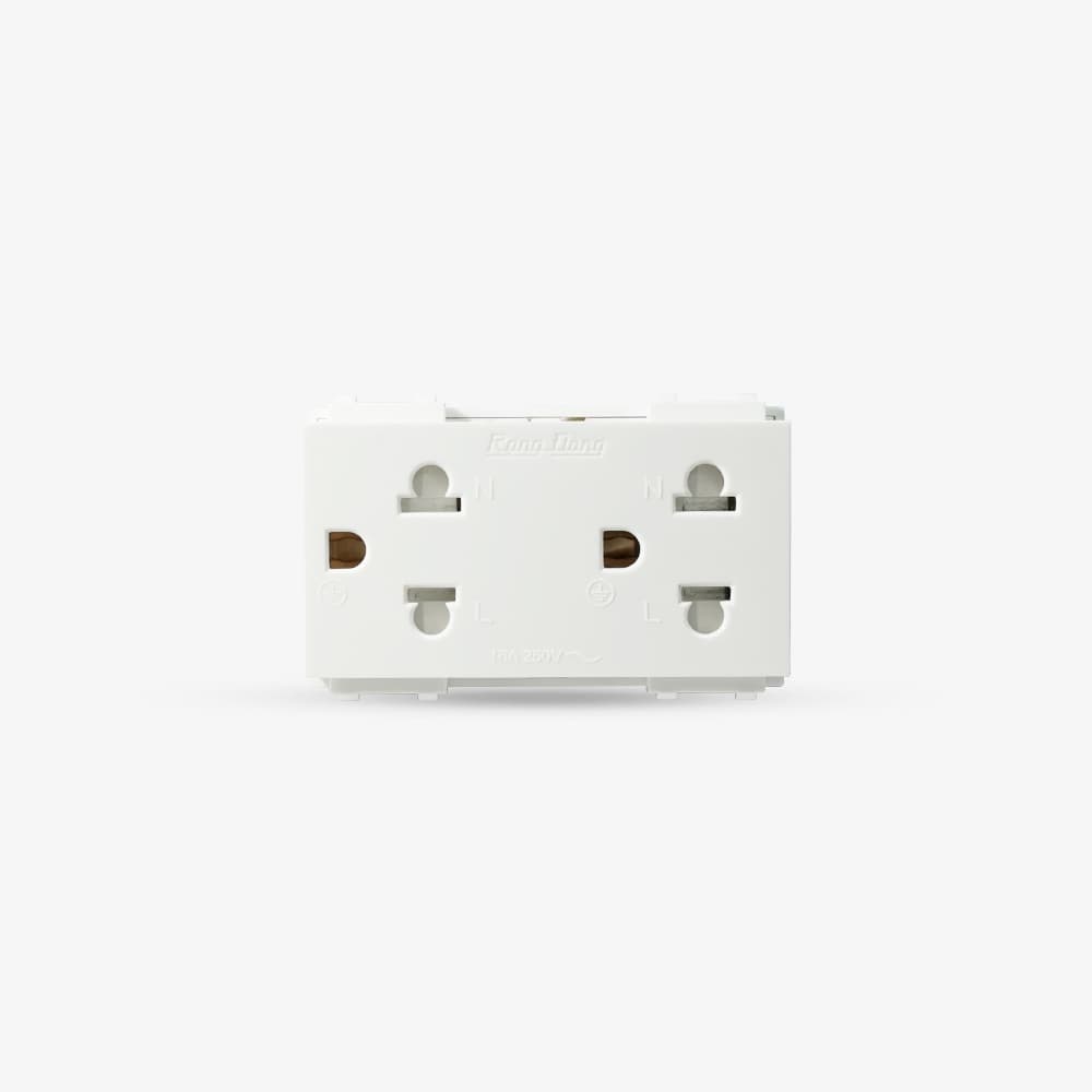 Hạt ổ cắm điện âm tường HOC03 2C/16A