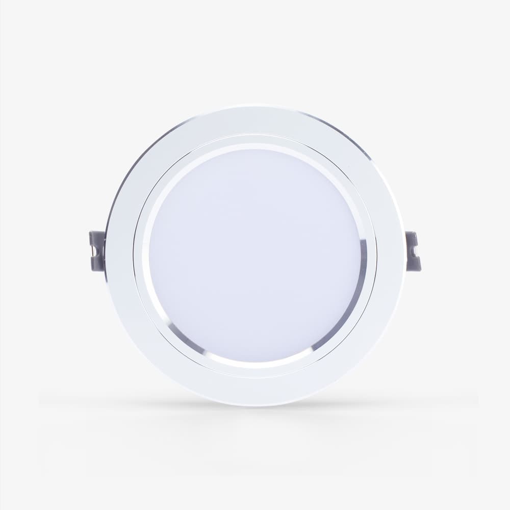 Đèn LED âm trần Downlight AT10 viền bạc 110/12W