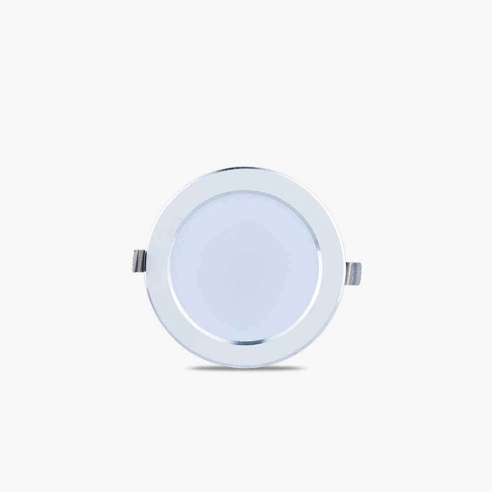 Đèn LED âm trần Downlight AT58 90/10W 3000K viền bạc