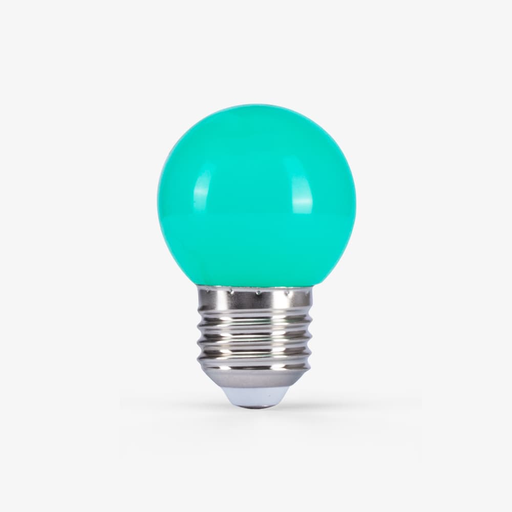 Bóng đèn LED bulb trang trí tròn A45 xanh lá 1W