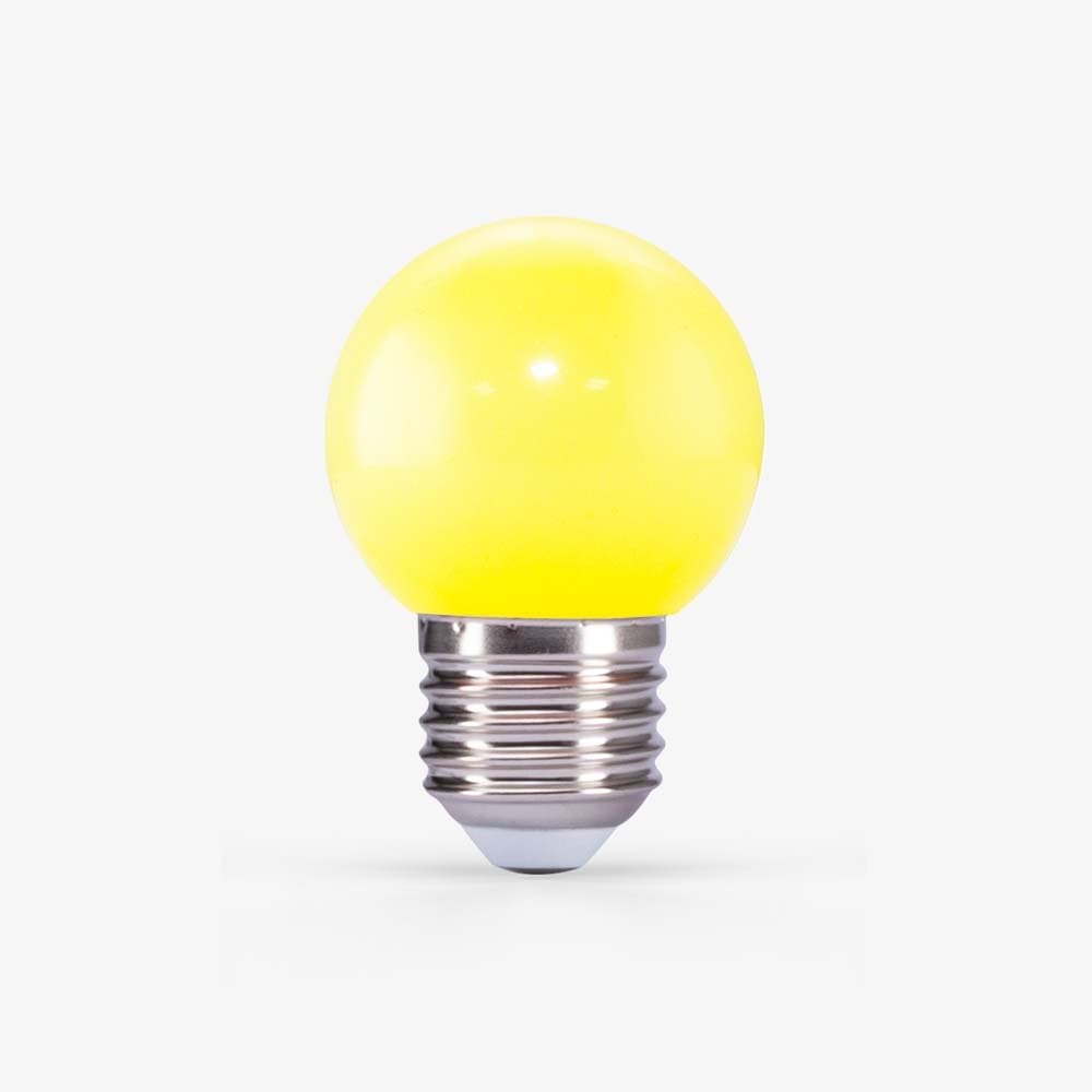 Bóng đèn LED bulb trang trí tròn A45 vàng 1W