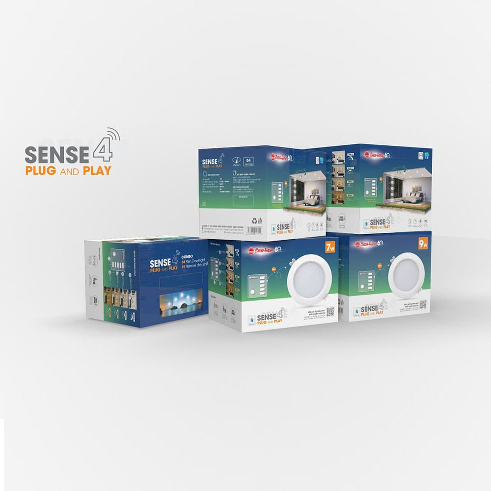 Đèn LED âm trần Downlight thông minh AT16 bluetooth 90/7W