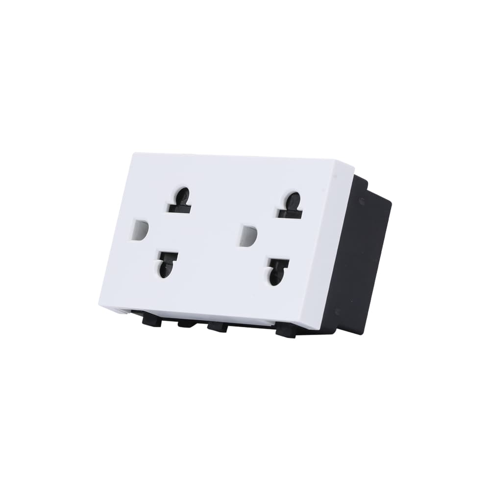 Hạt ổ cắm điện âm tường HOC02 2C/16A