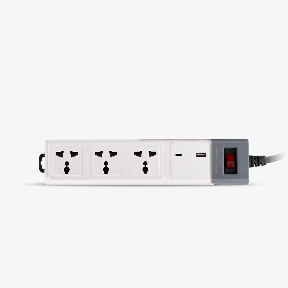 Ổ cắm điện kéo dài đa năng OC02 5m 3 ổ cắm tích hợp ổ type-C USB